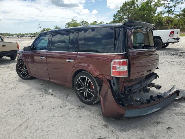 2FMGK5C8XFBA08987 - 2015 FORD FLEX SEL BROWN photo 2