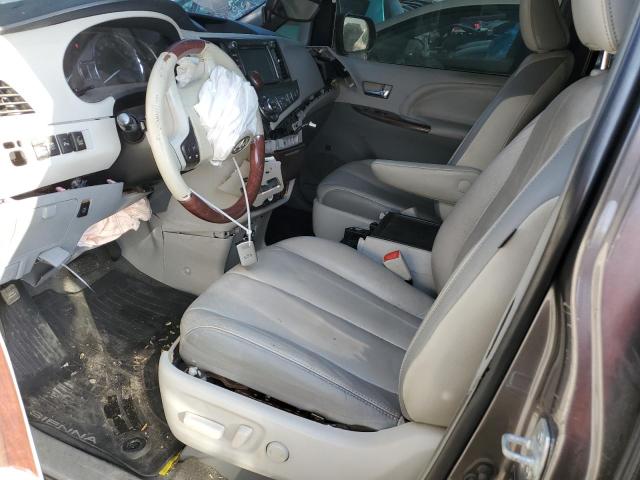 5TDDK3DC5ES072446 - 2014 TOYOTA SIENNA XLE GRAY photo 7