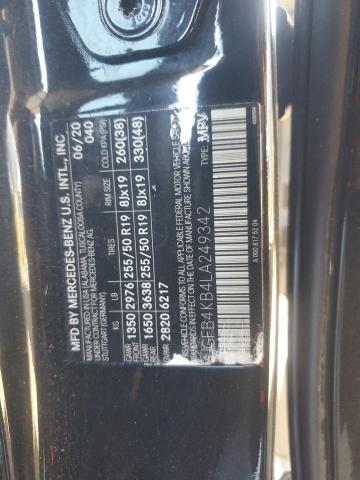 4JGFB4KB4LA249342 - 2020 MERCEDES-BENZ GLE 350 4MATIC BLACK photo 13