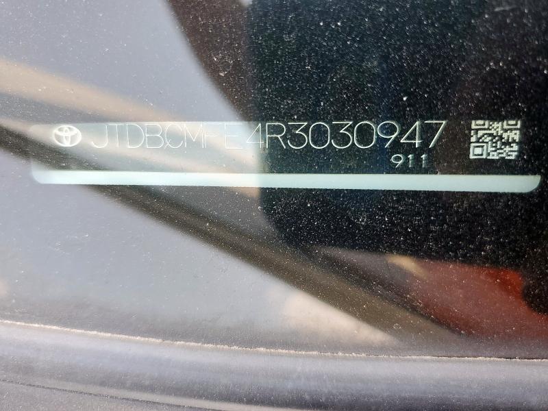 JTDBCMFE4R3030947 - 2024 TOYOTA COROLLA LE 白色 照片 12