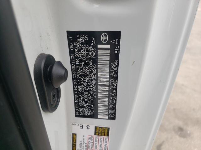 JTKJF5C75E3078295 - 2014 TOYOTA SCION TC თეთრი ფოტო 12