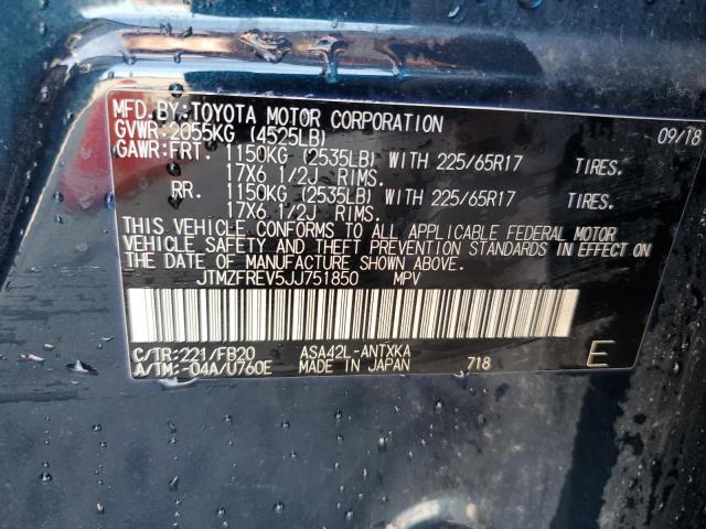 JTMZFREV5JJ751850 - 2018 TOYOTA RAV4 LE Blau Foto 13