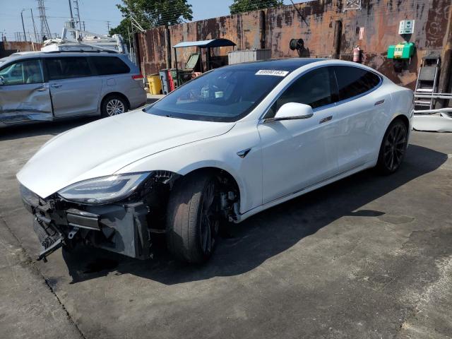 5YJSA1E2XLF367032 - 2020 TESLA MODEL S Սպիտակ լուսանկար 1