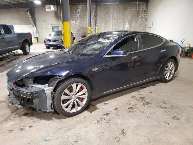 5YJSA1H18EFP51462 - 2014 TESLA MODEL S Mavi foto 1