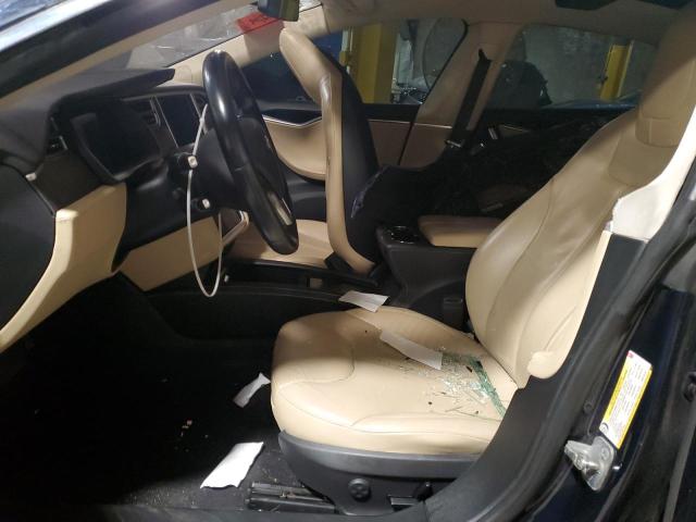 5YJSA1H18EFP51462 - 2014 TESLA MODEL S Mavi foto 7