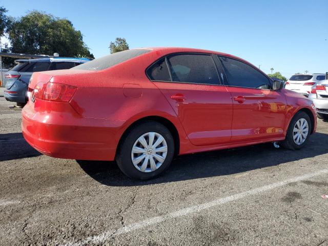 3VW2K7AJ9EM319319 - 2014 VOLKSWAGEN JETTA BASE RED photo 3