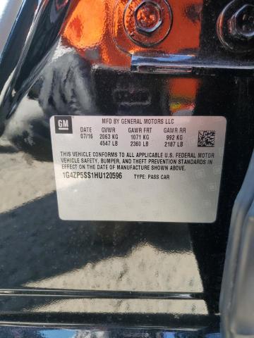 1G4ZP5SS1HU120596 - 2017 BUICK LACROSSE ESSENCE Սև լուսանկար 12