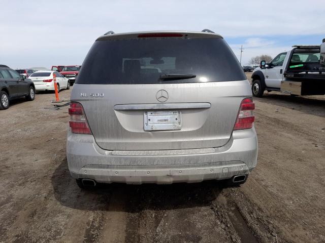 4JGBB75E36A083390 - 2006 MERCEDES-BENZ ML 500 SILVER photo 6