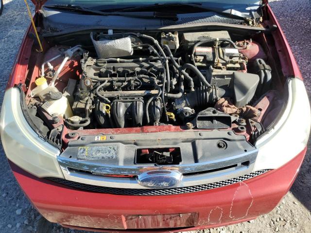 1FAHP36N49W212628 - 2009 FORD FOCUS SES RED photo 11