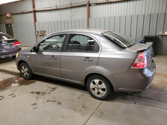 KL1TD56657B188160 - 2007 CHEVROLET AVEO BASE GRAY photo 2
