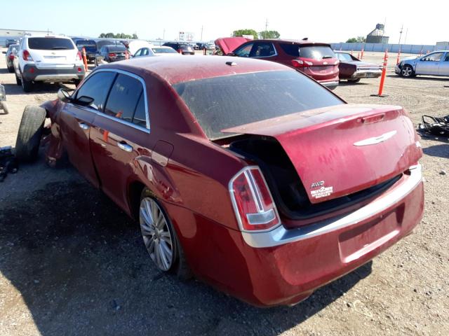 2C3CCASG0DH581140 - 2013 CHRYSLER 300C LUXURY RED photo 3