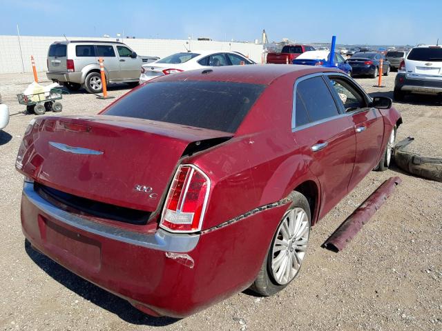 2C3CCASG0DH581140 - 2013 CHRYSLER 300C LUXURY RED photo 4