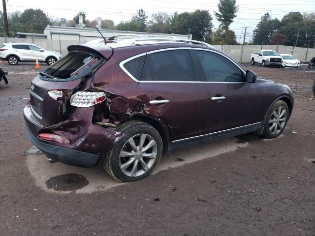 JN1AJ0HR2CM453573 - 2012 INFINITI EX35 BASE Բորդո լուսանկար 3