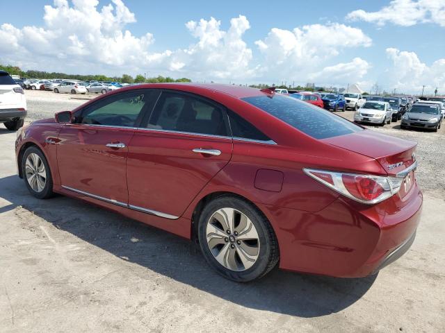 KMHEC4A47DA092015 - 2013 HYUNDAI SONATA HYBRID RED photo 2