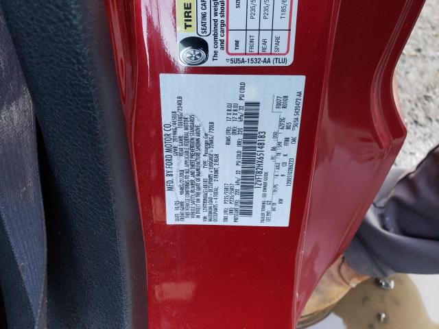 1ZVFT82HX65148183 - 2006 FORD MUSTANG GT RED photo 12