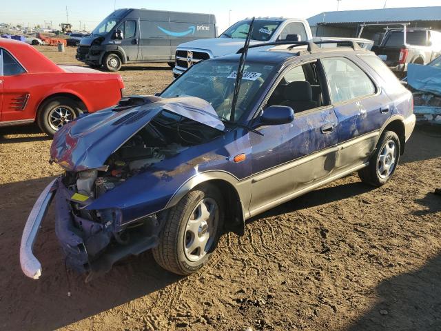 JF1GF4855YG804078 - 2000 SUBARU IMPREZA OUTBACK SPORT BLUE photo 1