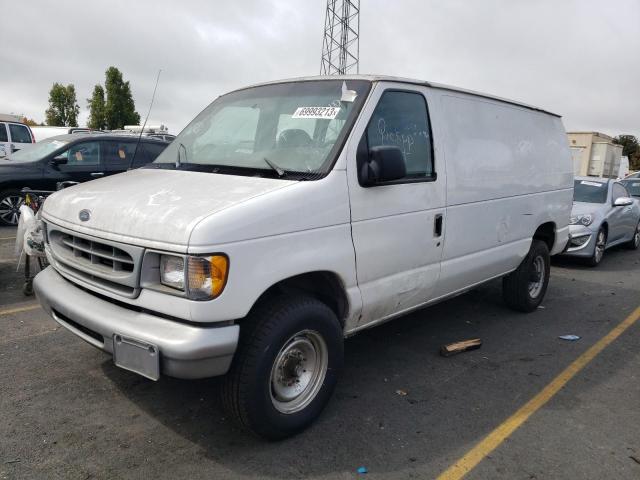 1FTSE34L31HA85239 - 2001 FORD ECONOLINE E350 SUPER DUTY VAN WHITE photo 1