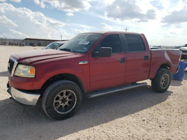 1FTRW14W77KC27078 - 2007 FORD F150 SUPERCREW MAROON photo 1