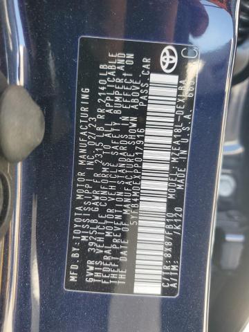 5YFB4MDEXPP017916 - 2023 TOYOTA COROLLA LE 蓝色 照片 12