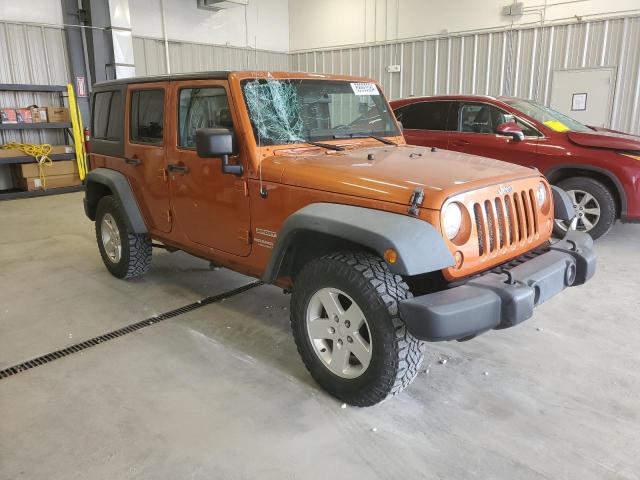 1J4BA3H12BL516442 - 2011 JEEP WRANGLER U SPORT ORANGE photo 4