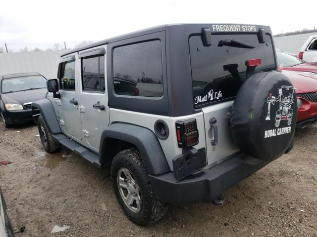 1C4BJWKG5CL267799 - 2012 JEEP WRANGLER U SPORT ვერცხლისფერი ფოტო 2