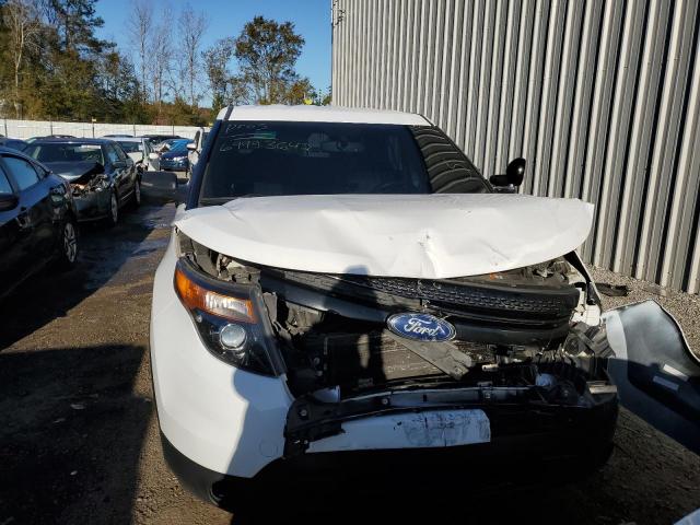 1FM5K8AR3EGA80710 - 2014 FORD EXPLORER POLICE INTERCEPTOR WHITE photo 5