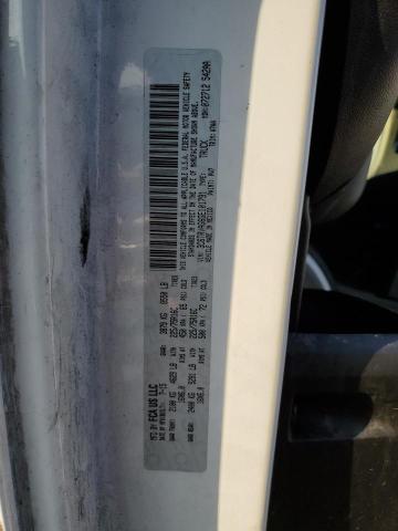 3C6TRVAG6GE101791 - 2016 RAM PROMASTER 1500 STANDARD WHITE photo 10