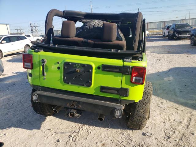 1C4AJWAG8CL266692 - 2012 JEEP WRANGLER SPORT GREEN photo 6