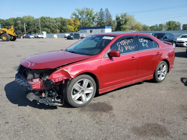 3FAHP0DCXCR267921 - 2012 FORD FUSION SPORT RED photo 1