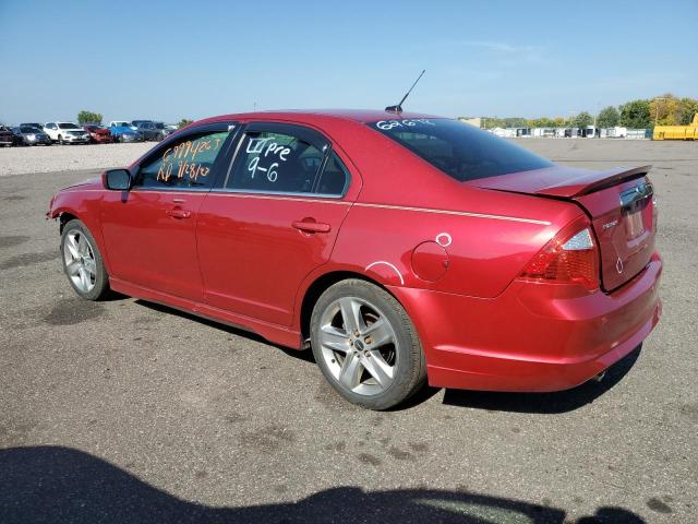 3FAHP0DCXCR267921 - 2012 FORD FUSION SPORT RED photo 2