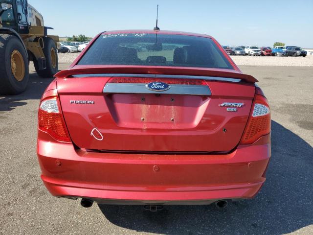 3FAHP0DCXCR267921 - 2012 FORD FUSION SPORT RED photo 6