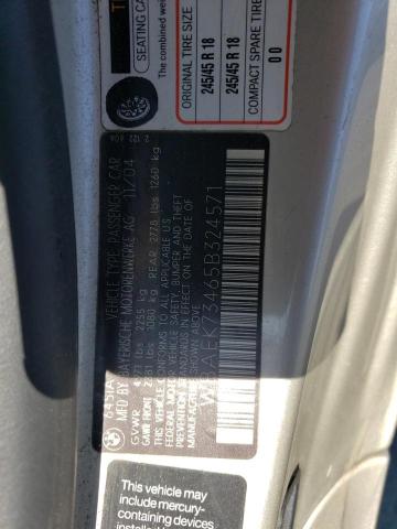 WBAEK73465B324571 - 2005 BMW 645 CI AUTOMATIC Күміс фото 12