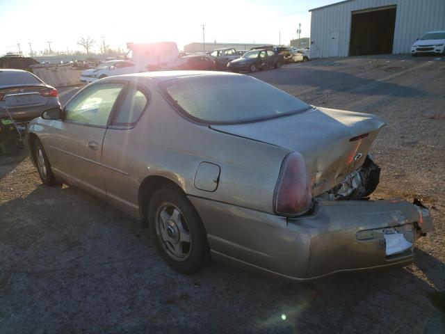 2G1WW12E849415420 - 2004 CHEVROLET MONTE CARL LS BEIGE photo 3