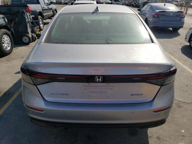 1HGCY2F67PA021107 - 2023 HONDA ACCORD HYBRID EXL SILVER photo 6