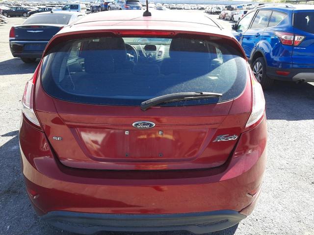 3FADP4EJ6EM240993 - 2014 FORD FIESTA SE RED photo 6