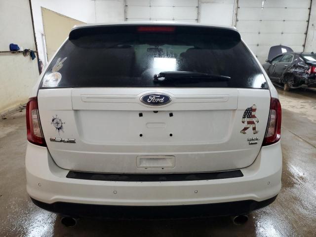 2FMDK4JC7DBC07786 - 2013 FORD EDGE SEL WHITE photo 6