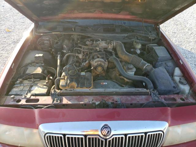 2MEFM74W31X651730 - 2001 MERCURY GRAND MARQ GS BURGUNDY photo 11