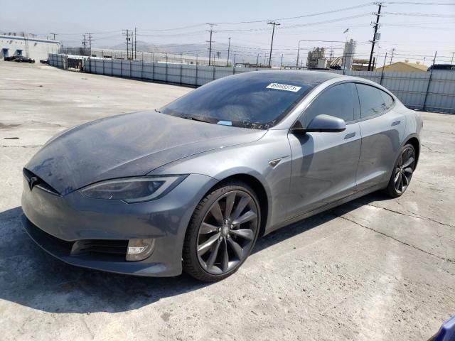 5YJSA1CN8DFP07969 - 2013 TESLA MODEL S Մոխրագույն լուսանկար 1
