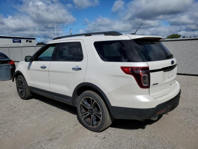 1FM5K8GT8DGC92813 - 2013 FORD EXPLORER SPORT WHITE photo 2