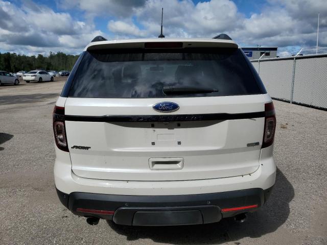 1FM5K8GT8DGC92813 - 2013 FORD EXPLORER SPORT WHITE photo 6