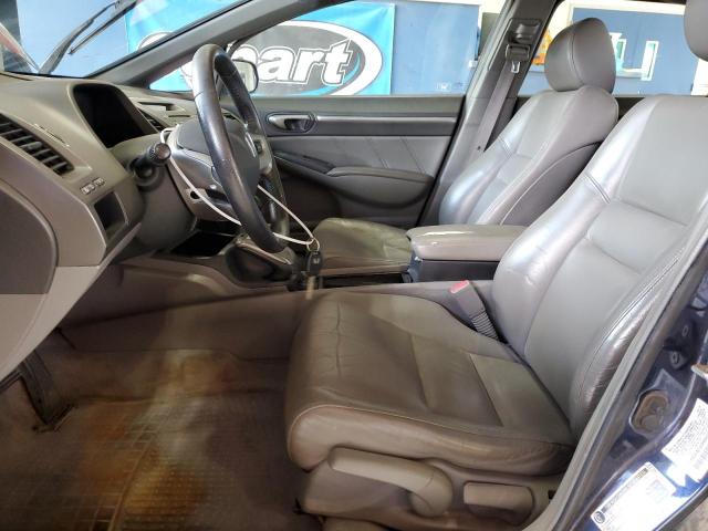 2HGFA16998H501450 - 2008 HONDA CIVIC EXL BLUE photo 7