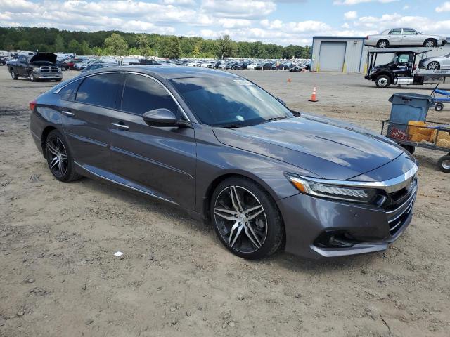 1HGCV2F90MA022372 - 2021 HONDA ACCORD TOURING Сірий фото 4