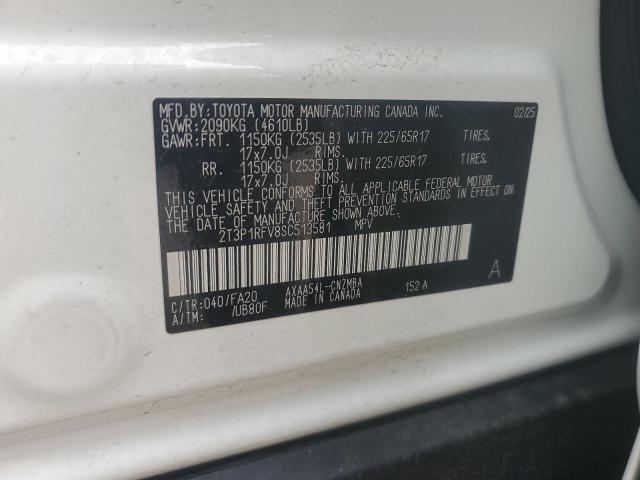 2T3P1RFV8SC513581 - 2025 TOYOTA RAV4 XLE 白色 照片 13