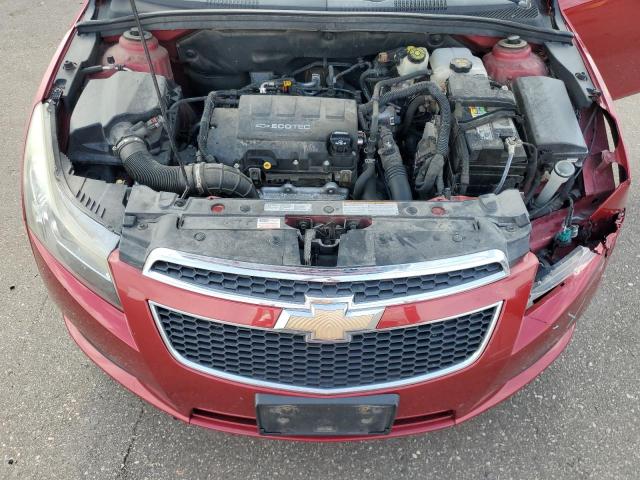 1G1PF5SC2C7106536 - 2012 CHEVROLET CRUZE LT RED photo 11