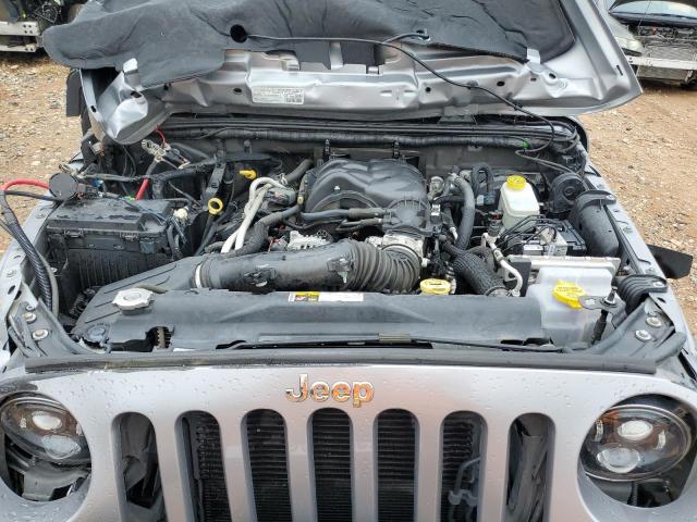 1C4HJWEG9EL104212 - 2014 JEEP WRANGLER U SAHARA 银色 照片 11