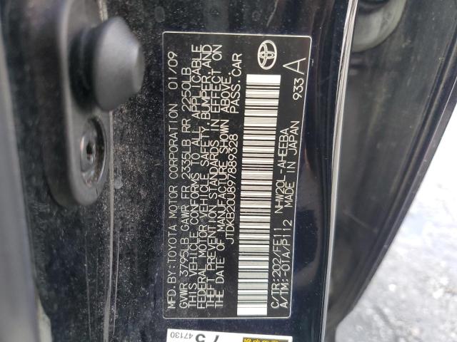 JTDKB20U897889328 - 2009 TOYOTA PRIUS 黑色 照片 12