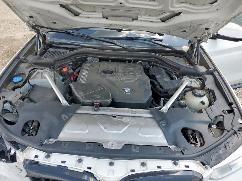 5UXTY3C03M9E68892 - 2021 BMW X3 SDRIVE30I WHITE photo 11