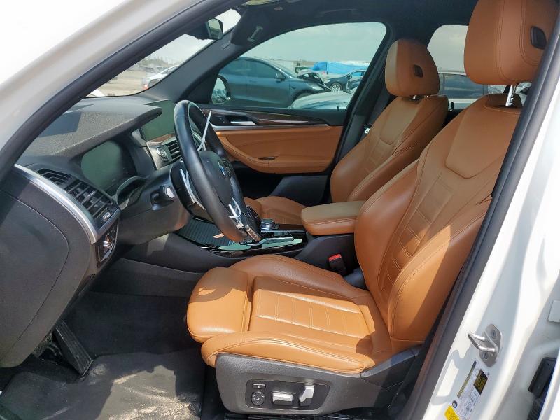 5UXTY3C03M9E68892 - 2021 BMW X3 SDRIVE30I WHITE photo 7