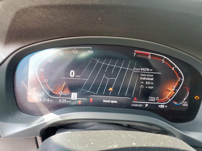 5UXTY3C03M9E68892 - 2021 BMW X3 SDRIVE30I WHITE photo 9