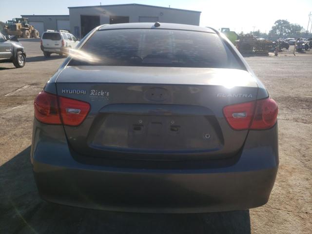 KMHDU46D99U637624 - 2009 HYUNDAI ELANTRA GLS GRAY photo 6